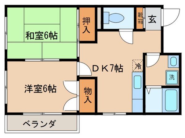 沢町ハイツの物件間取画像